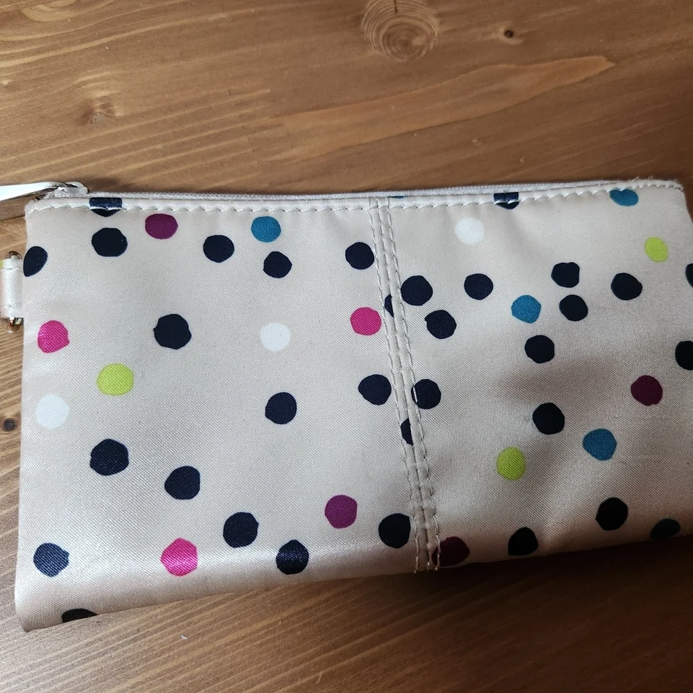 Jewell Women's Polka Dot Clutch - Cream and Multicolor